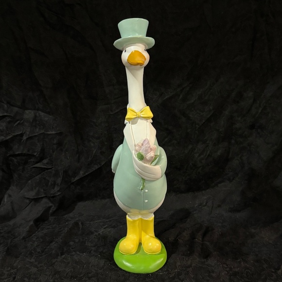 Art Deco Resin Ready For His Special Occassion Duck Statue - Picture 1 of 8